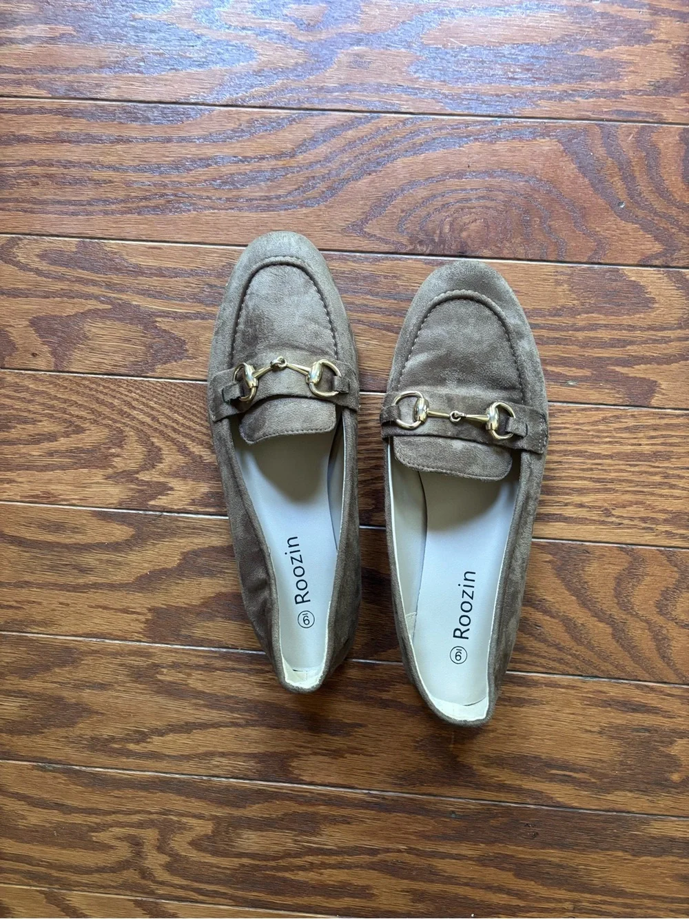 Taupe Suede Women’s Horsebit Loafers